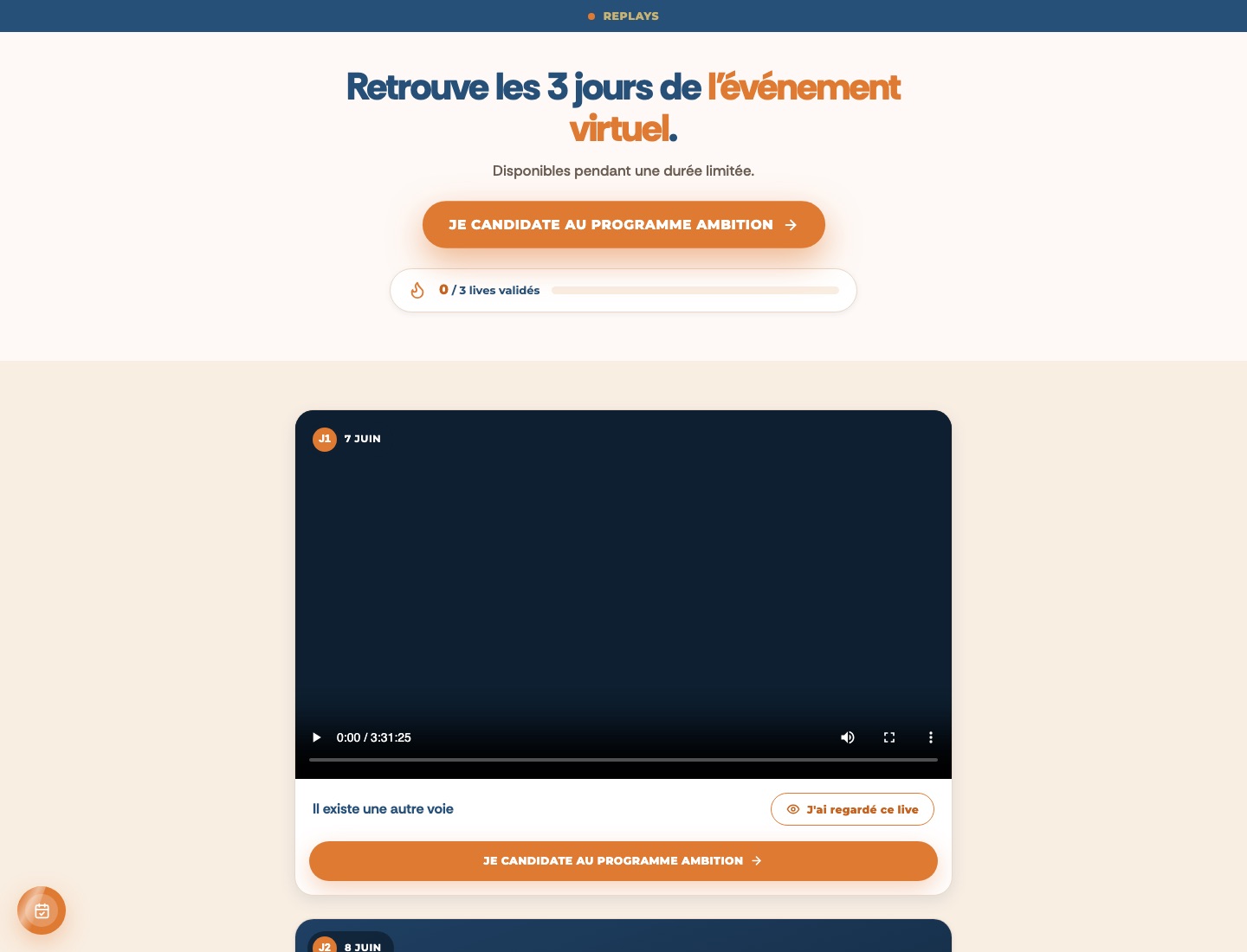 replay 3 Day Challenge
